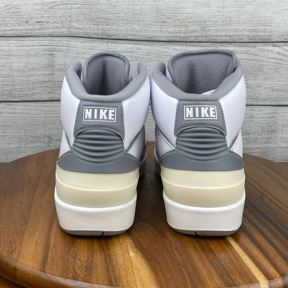 Nike Air Jordan 2 Retro White Cement Grey Men’s Shoes DR8884-100 Sneaker Size 9